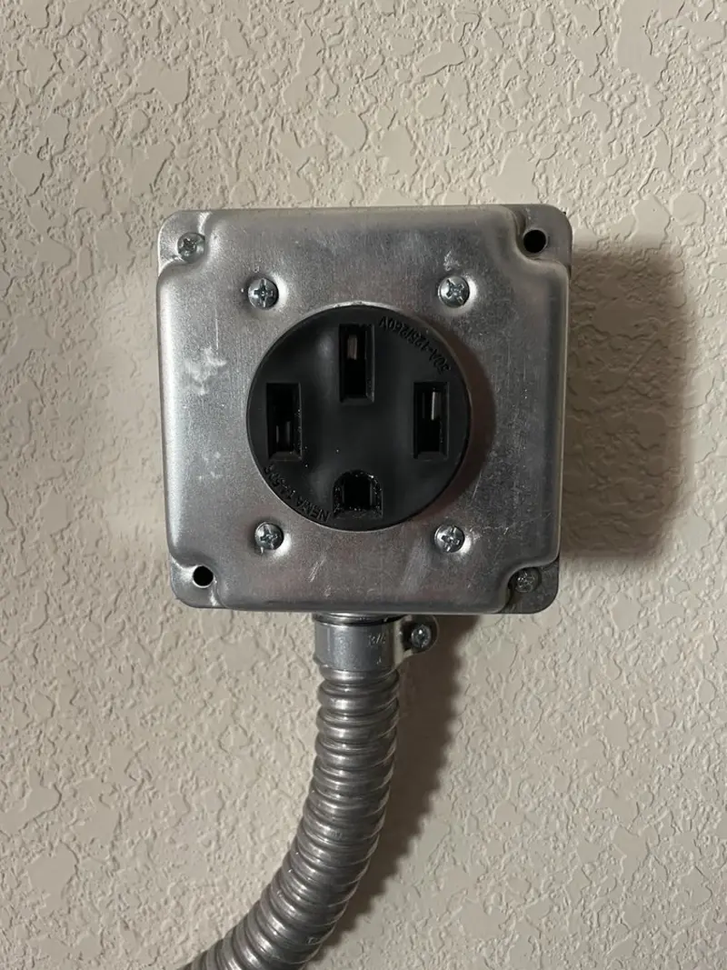 NEMA 14-50 outlet installed for Electrical Panel Upgrade in Summit
